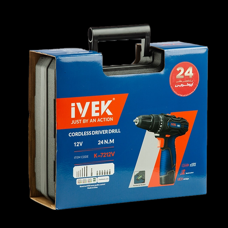 دریل شارژی ۱۲ ولت لیتیومی ایوک K-7212V